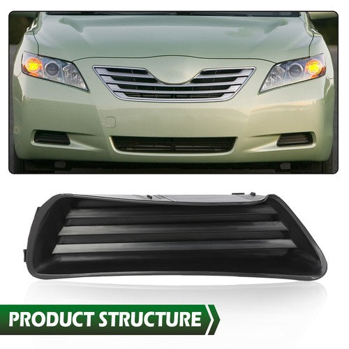 Solid Spare Fit For 2007-2009 Toyota Camry Front Bumper Insert Fog Light Cover Right Side
