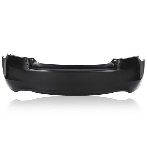 Solid Spare Rear Bumper Cover Black Fit For 2008 2009 2010 2011 2012 Honda Accord V6 Sedan