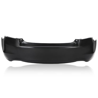 Solid Spare Rear Bumper Cover Black Fit For 2008 2009 2010 2011 2012 Honda Accord V6 Sedan