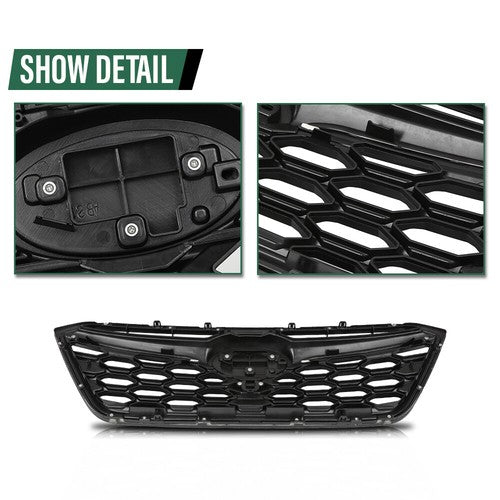 Solid Spare Fit For 2020-2022 Subaru Outback Front Bumper Upper Grille Honeycomb Grill