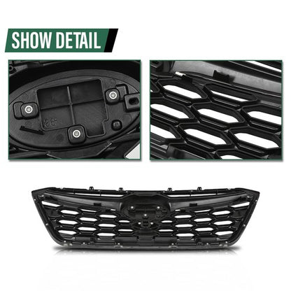 Solid Spare Fit For 2020-2022 Subaru Outback Front Bumper Upper Grille Honeycomb Grill