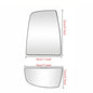 Upper+Lower Mirror Glass Left Driver Side For 2015-21 Ford Transit 150 250 350