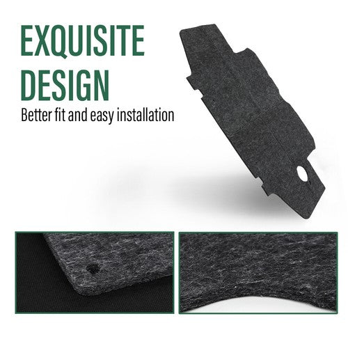 Solid Spare Fit For 1995-2001 Toyota Tacoma Hood Insulation Pad Heat Blanket & Clips