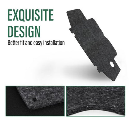 Solid Spare Fit For 1995-2001 Toyota Tacoma Hood Insulation Pad Heat Blanket & Clips