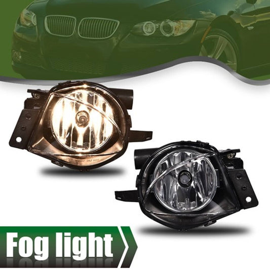 Solid Spare Fit For 2006-2008 BMW E90 325i 328i 330i 335i Clear Bumper Fog Lights W/ Bulb
