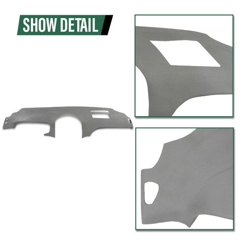 Solid Spare Dash Cover Dashboard Pad Overlay Gray Fit For 2004-2010 Toyota Sienna