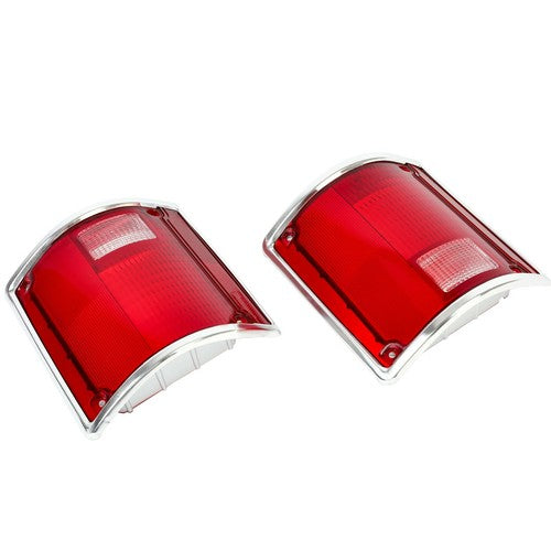 Solid Spare Tail Light Lens Pair For Chevrolet C10 C20 K10 R1500 Suburban 1973 75-86 1991