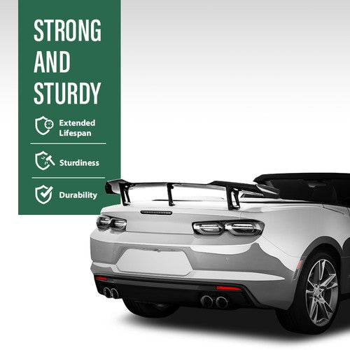 Solid Spare Trunk Spoiler Wing Gloss Black For 2016-2024 Chevy Camaro ZL1 1LE Style LT RS SS