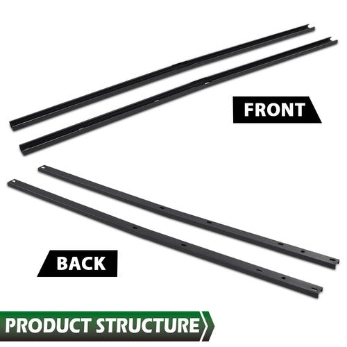 Solid Spare New 2pcs Roof Rack Side Rail Package Black Fit For 2009-2017 Chevrolet Traverse