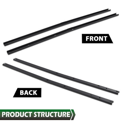 Solid Spare New 2pcs Roof Rack Side Rail Package Black Fit For 2009-2017 Chevrolet Traverse