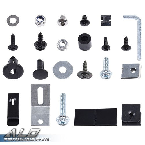 Solid Spare Universal Pocket/Rivet Style Fender Flares Screw/Bolt Hardware Kit Fit For Ford