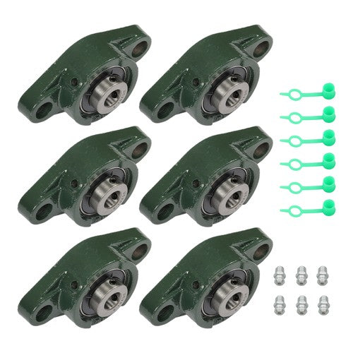 Solid Spare 6pcs UCFL201-8 Pillow Block Bearing With 1/2" Bore Solid Base Self Alignment