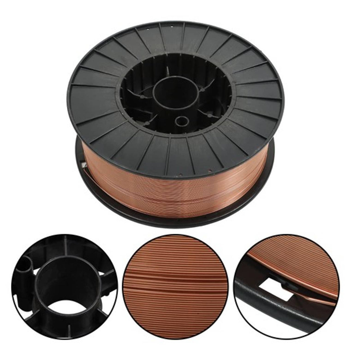 Solid Spare ER70S-6 .030" (0.8 mm) Mild Steel MIG Welding Wire - 44 Lbs Roll New