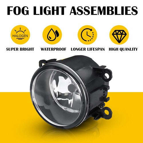 For Nissan Pathfinder 2017-2020 Bumper Clear Fog Light Lamp Replaces Lens Pair