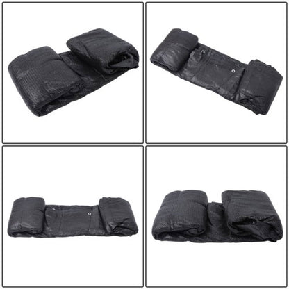 Solid Spare Heavy Duty Garden Privacy Fence 5FTx50FT Black Barrier Net With Zip Ties