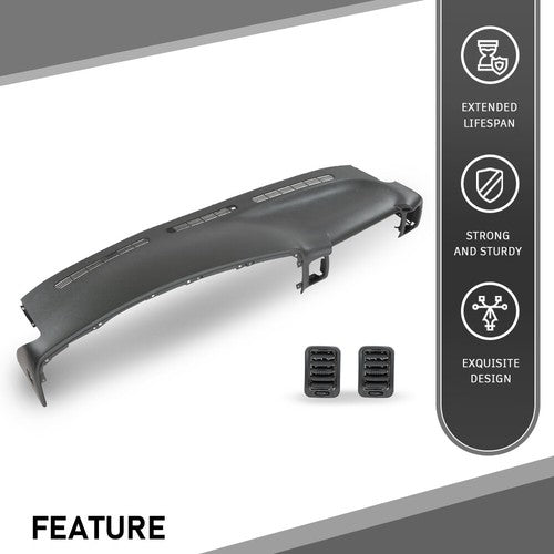 Solid Spare Dash Pad Dash Cap Panel Dashboard Fit For 99-06 Chevy Silverado GMC Sierra Gray