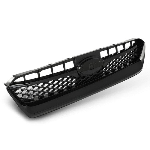 Solid Spare Front Upper Bumper Grille Honeycomb Grill Fit For 2015-2017 Subaru WRX STI