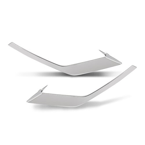 Solid Spare Pair Front Bumper Trim Fog Light Molding Silver Fit For 2019-2022 Volvo V60 S60