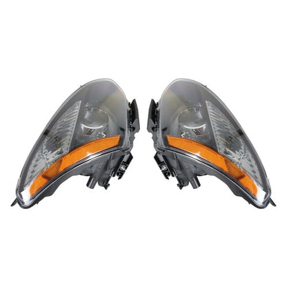 Solid Spare Right+Left Side Headlights For Nissan Rogue 2008-2013 Halogen Projector Black