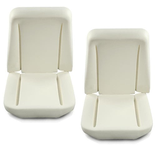 Solid Spare Fit For 1966-1972 GM Front Bucket Seat Foam Bun Cushion Upper & Lower Pair