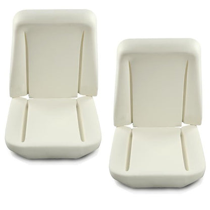 Solid Spare Fit For 1966-1972 GM Front Bucket Seat Foam Bun Cushion Upper & Lower Pair