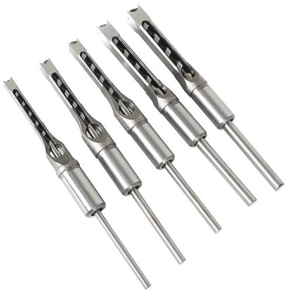 Solid Spare 7 Pcs Woodworking Square Hole Mortise Drill Bit High Speed Steel Chisel Bit