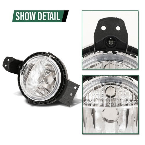 Solid Spare Fog Lights Lamps Left+Right Fit For 2011-2016 Mini Cooper R60 R61 63179802163
