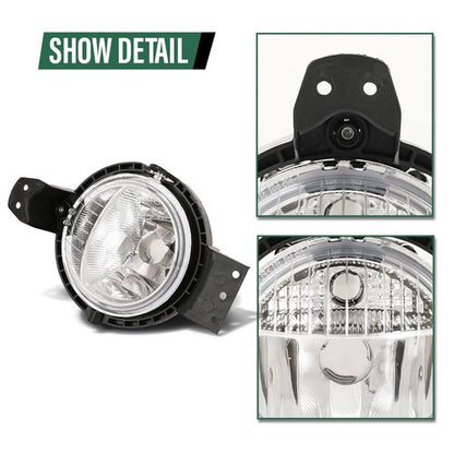 Solid Spare Fog Lights Lamps Left+Right Fit For 2011-2016 Mini Cooper R60 R61 63179802163