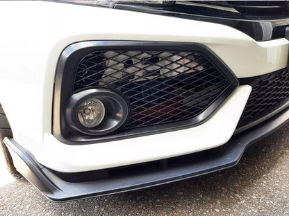 Fit 2017-2021 Honda Civic Type R Black Open Mesh Fog Light Lamp Covers