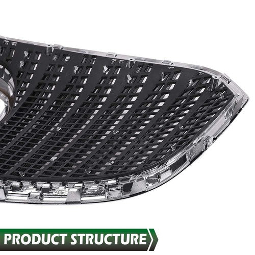 Solid Spare Fit For 14-16 Buick Lacrosse Front Bumper Upper Grille Grill Chrome GM1200705