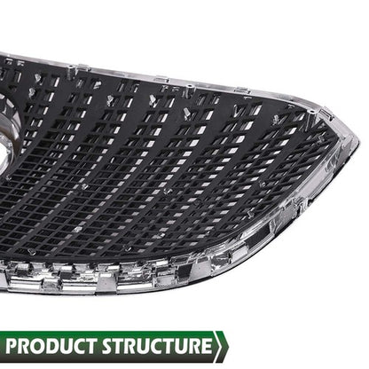 Solid Spare Fit For 14-16 Buick Lacrosse Front Bumper Upper Grille Grill Chrome GM1200705