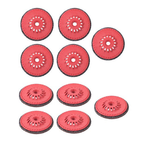 Solid Spare 10 Pcs 60 Grit 4-1/2" x 7/8" Ceramic Grinding Wheel Type 29 Flap Discs