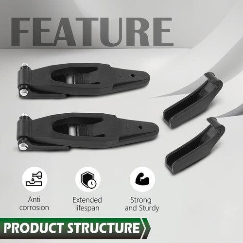 Solid Spare Hood Latch Kit Fit For Freightliner FL 50 70 80 106 112 Trucks 6808800160 Pair