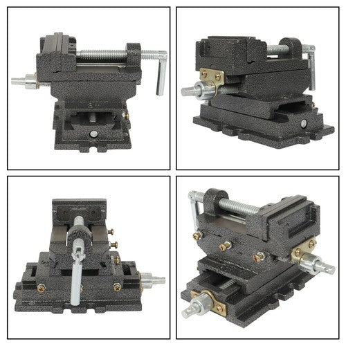 Solid Spare For Cross Slide Vise Drill Press Heavy Duty Metal Milling 2 Way Clamp Machine US