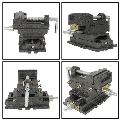 Solid Spare For Cross Slide Vise Drill Press Heavy Duty Metal Milling 2 Way Clamp Machine US