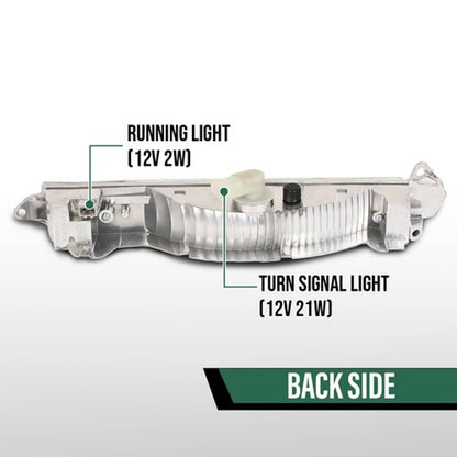 Solid Spare Fit For 2008-2010 Porsche Cayenne Front Bumper Turn Signal Light Left+Right