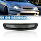 Black Mesh ABS Front Hood Grille Grill For 1996-1998 Honda Civic EJ JDM Type R