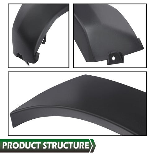 Solid Spare Fit For 2005-2011 Toyota Tacoma Black Front Bumper End Cap Right Side