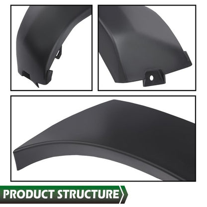 Solid Spare Fit For 2005-2011 Toyota Tacoma Black Front Bumper End Cap Right Side