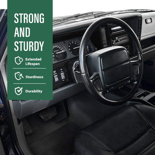 Solid Spare Fit For 84-1996 Jeep Cherokee XJ Comanche Dash Radio Bezel Instrument Trim Black