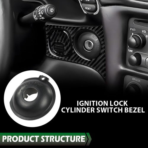 Solid Spare Fit For 1997-2004 C5 Chevrolet Corvette Ignition Switch Lock Cylinder Bezel
