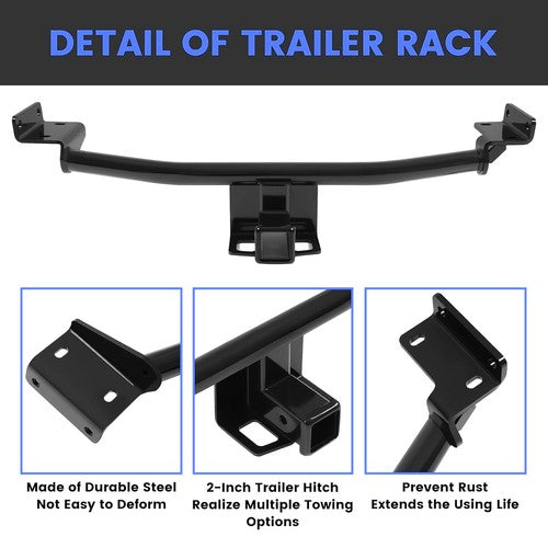 Solid Spare Fits Hyundai Tucson 2016-2021 Trailer Hitch Class 3 Receiver 2" Excluding Night