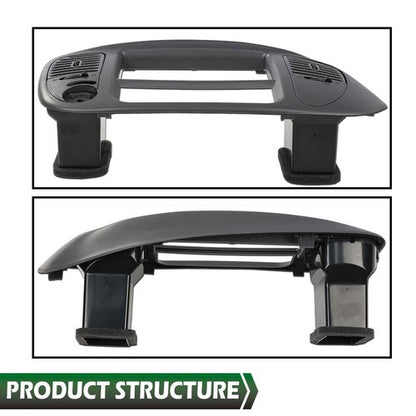 Solid Spare Fit For 1997-2003 Ford F150 Expedition Radio Climate Trim Bezel Dash Panel Gray