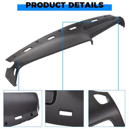 Solid Spare For 94-97 Dodge Ram 1500 2500 Dash Cover Cap Molded Dashboard Overlay Black pad