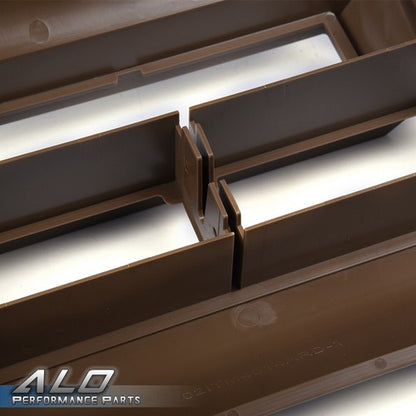 Solid Spare Fit For 88-94 Chevy GMC Trucks Pocket Radio Dash Bezel Trim Mount Kit Brown
