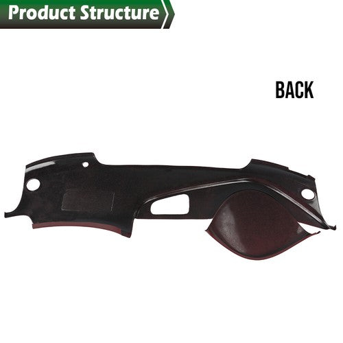 Solid Spare Fit For 04-08 Acura TL Textured Red Fixes Dash Dash Board Cover Overlay