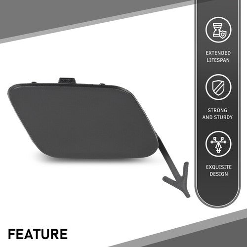 Solid Spare Fit For 2017 2018 2019 Audi Q7 Front Bumper Tow Hook Eye Cover 4M0807241B4W3