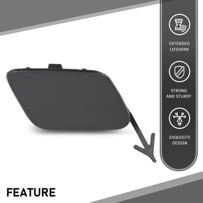 Solid Spare Fit For 2017 2018 2019 Audi Q7 Front Bumper Tow Hook Eye Cover 4M0807241B4W3