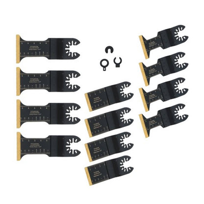 Solid Spare Oscillating Saw Blades for Metal Wood Plastic Cuts 12 Pcs Titanium