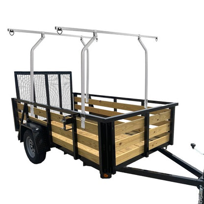Solid Spare Universal TopTier Cross Bar System Kit For Utility Trailer w/Raised Side Rails